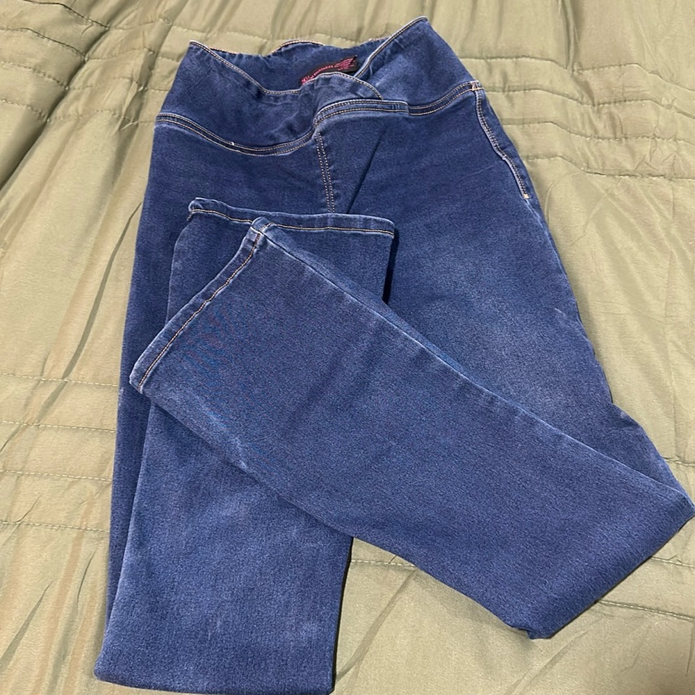 Dark denim flare jeans